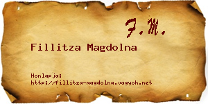 Fillitza Magdolna névjegykártya